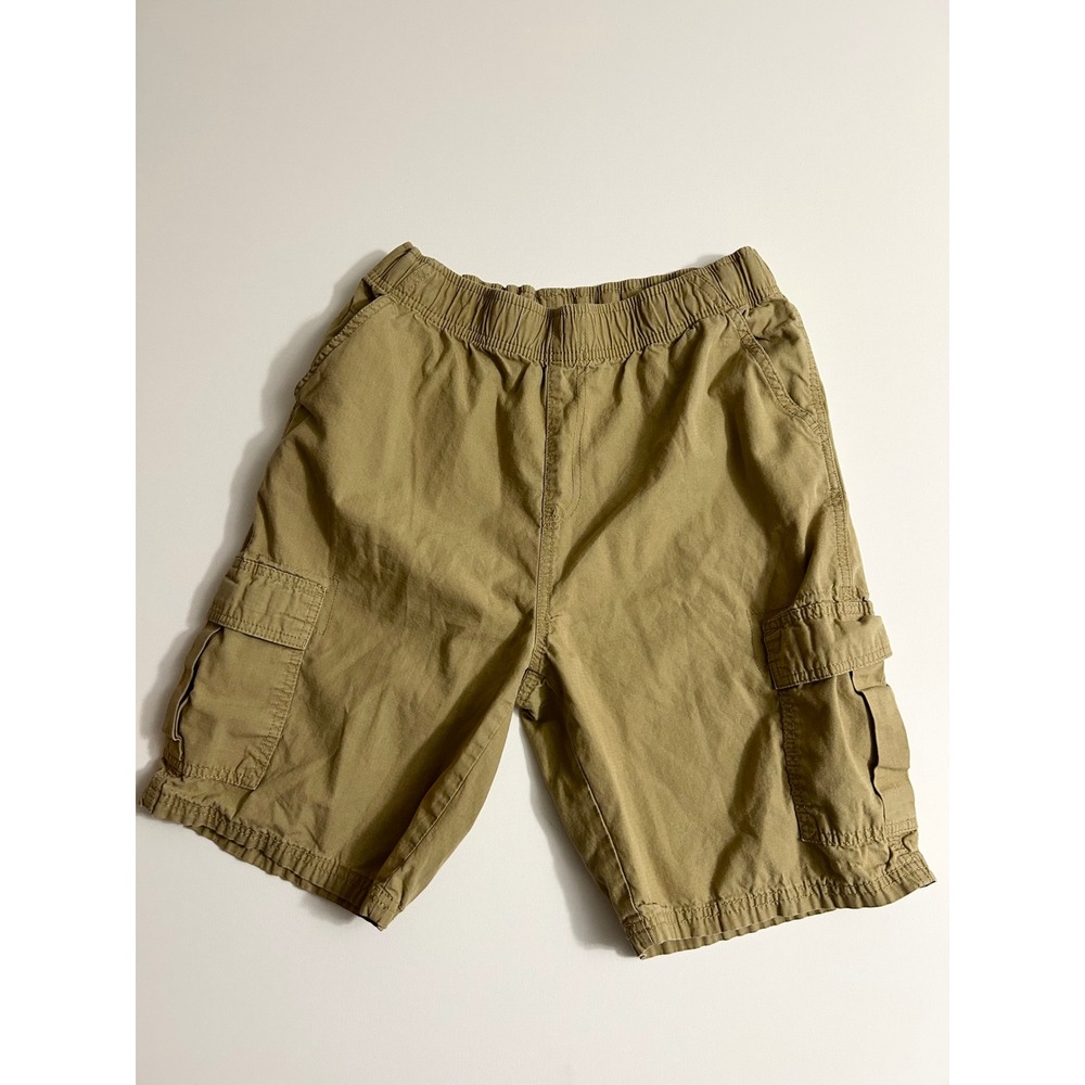The Children's Place Boys Khaki Cargo Shorts‎ 18 Husky Ripstop Elastic Waist